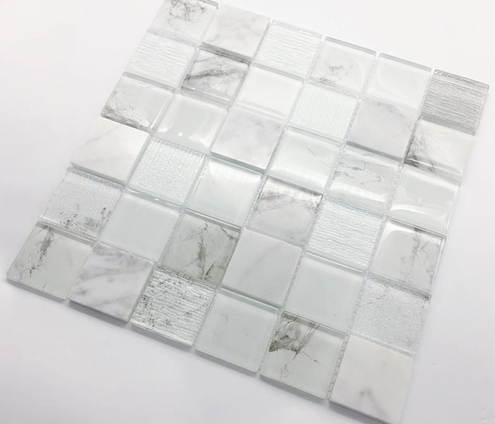 Pret Favorabil Bucatarie Backsplash Back Splash Gresie Perete Forma Patrata Mozaic Sticla