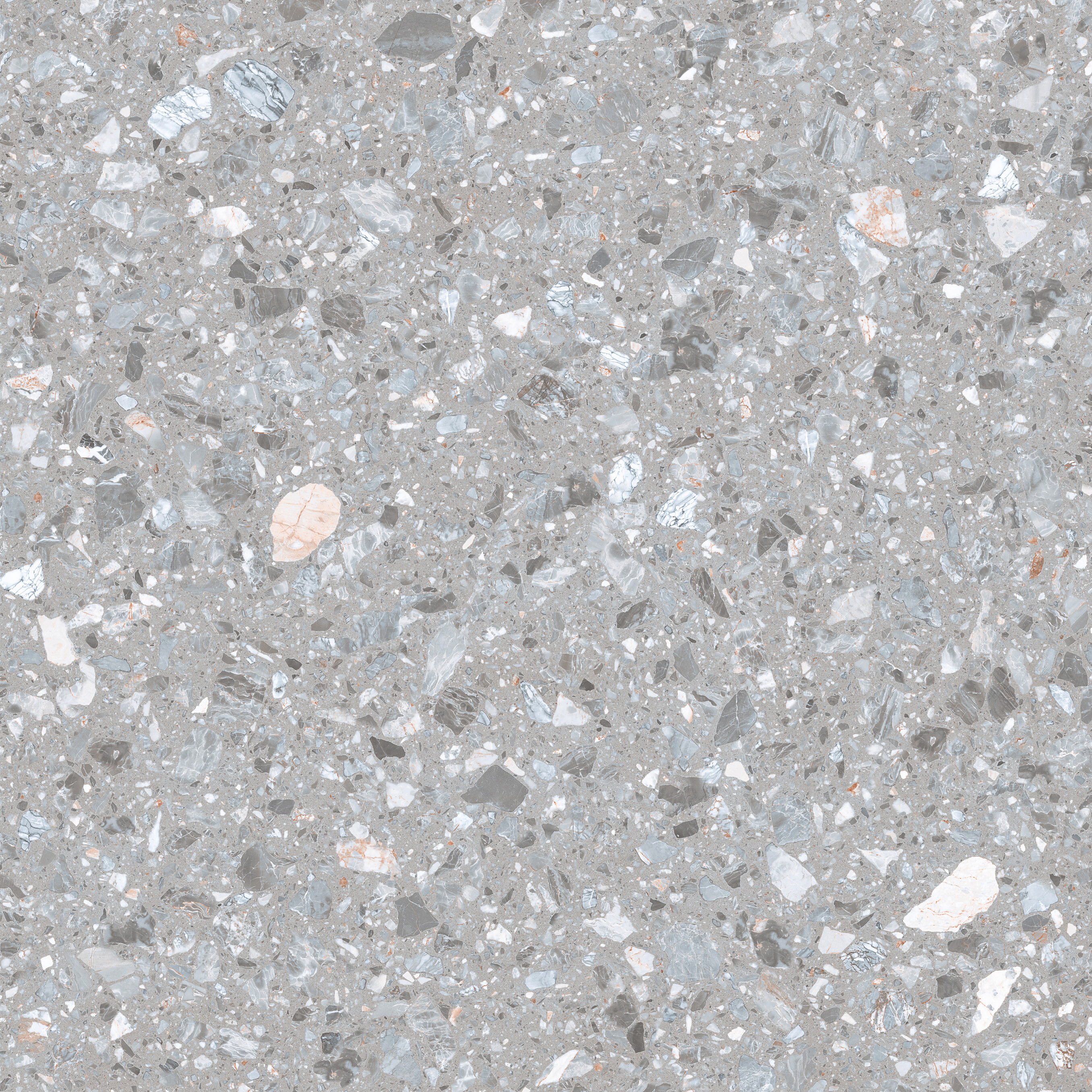 Grey Terrazzo Mediteraneene Rustic Pentru Baie